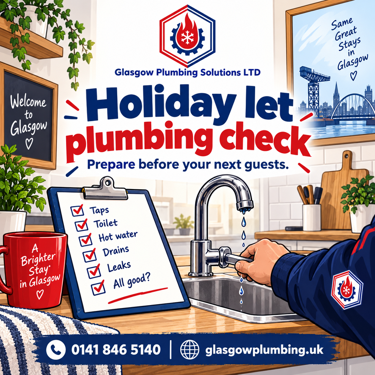 Holiday Let Plumbing Check in Dennistoun (2026 Guide)